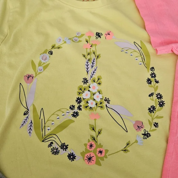 Lot of 5 girls size 7 8 summer tops. 4 t-shirts and 1 tank top. All size medium - Picture 4 of 10